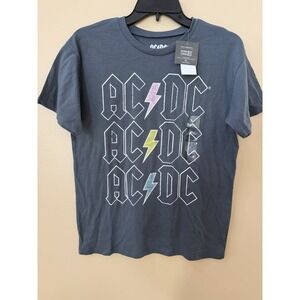 Grayson Threads Women's ACDC Grey Short Sleeve T-Shirt Size Medium NWT